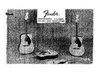 Fender Malibu-1965 - Owners Manual